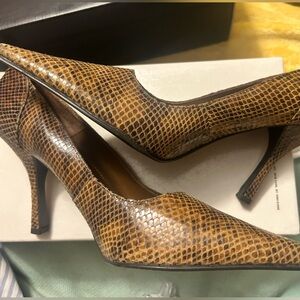 Style&Co Brown Faux Leather Heel